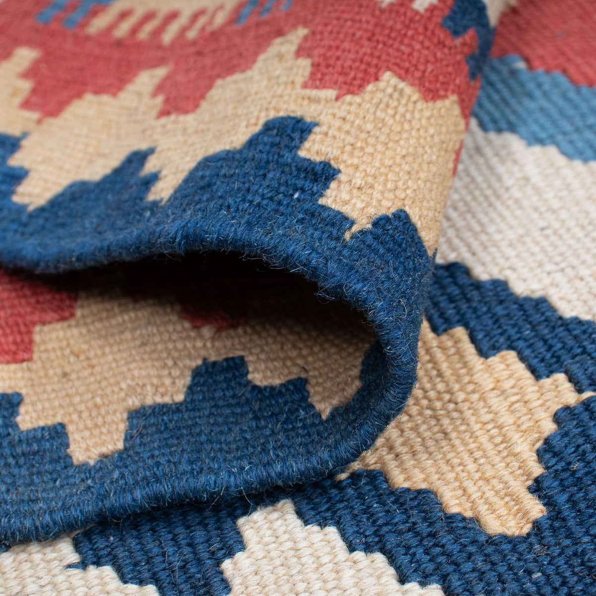 Kelim Teppich - Oriental 183 x 123 cm - blau