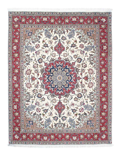 Täbriz - 50 Raj Teppich 156x202cm - Perserteppich - beige