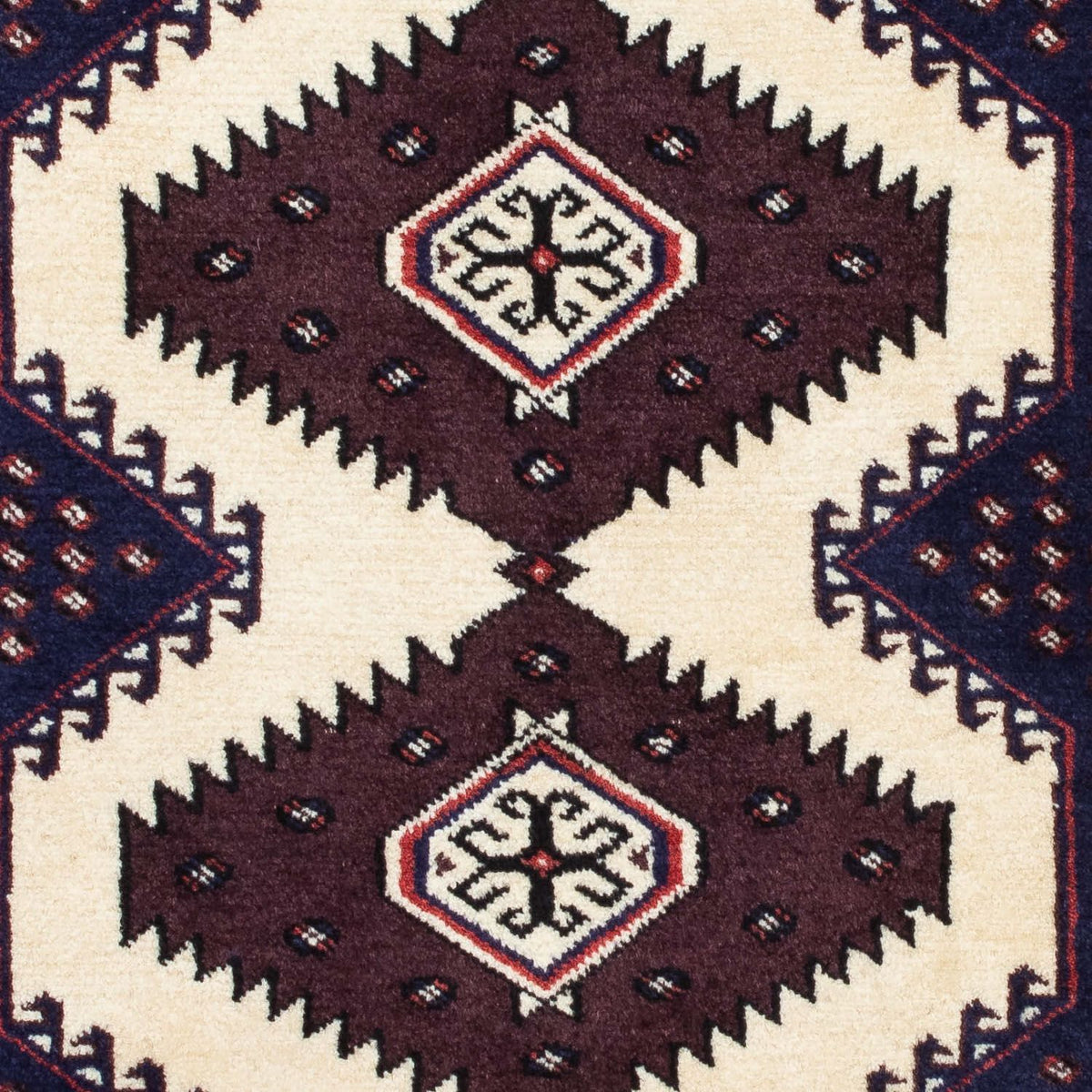 Turkaman Teppich 139 x 87 cm - mehrfarbig
