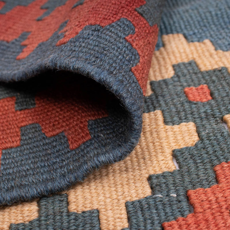 Kelim Teppich - Oriental 167 x 114 cm - blau