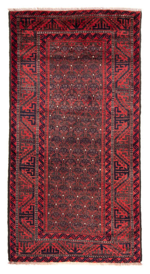 Perserteppich - Nomadic 240 x 113 cm - rot