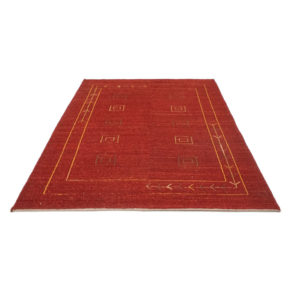 Gabbeh Teppich - Perser 196 x 146 cm - rot