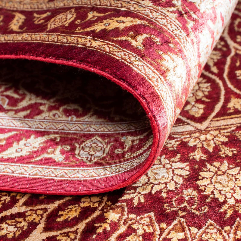 Perserteppich - Ghom 151 x 100 cm - dunkelrot