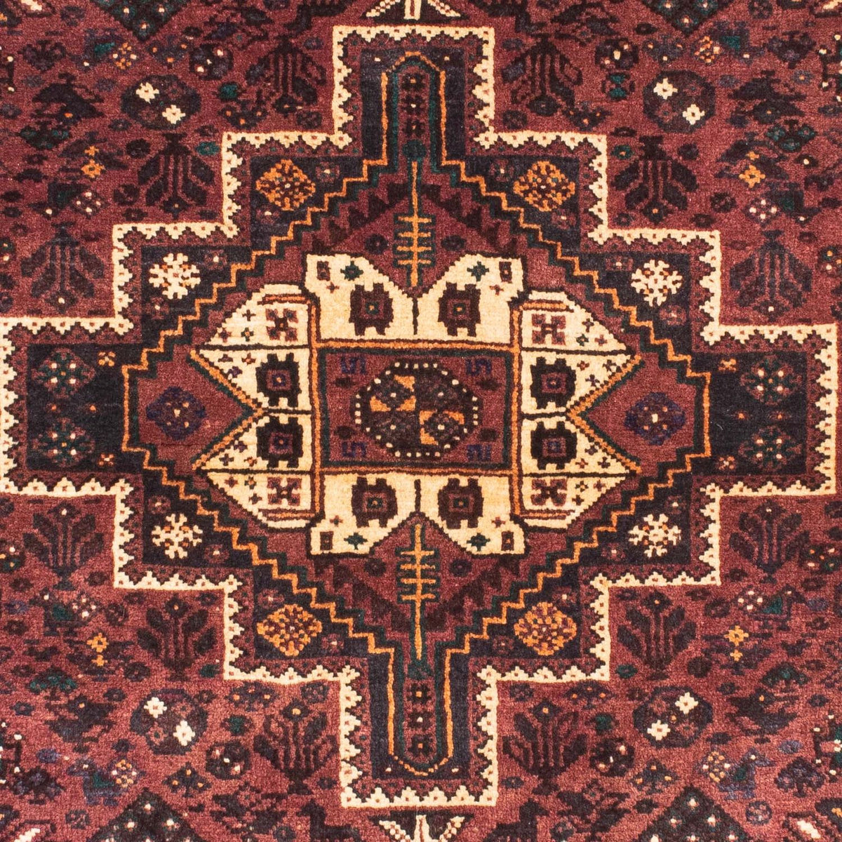 Perserteppich - Nomadic 147 x 107 cm - dunkelbraun