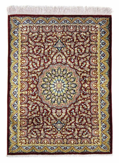 Ghom Teppich 57x78cm - Perserteppich - mehrfarbig