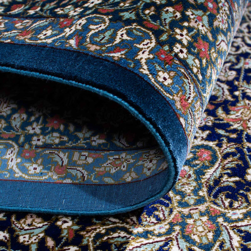 Perserteppich - Ghom 121 x 78 cm - dunkelblau