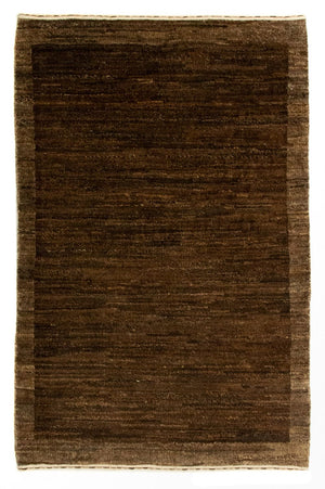 Gabbeh Teppich - Indus 93 x 60 cm - dunkelbraun