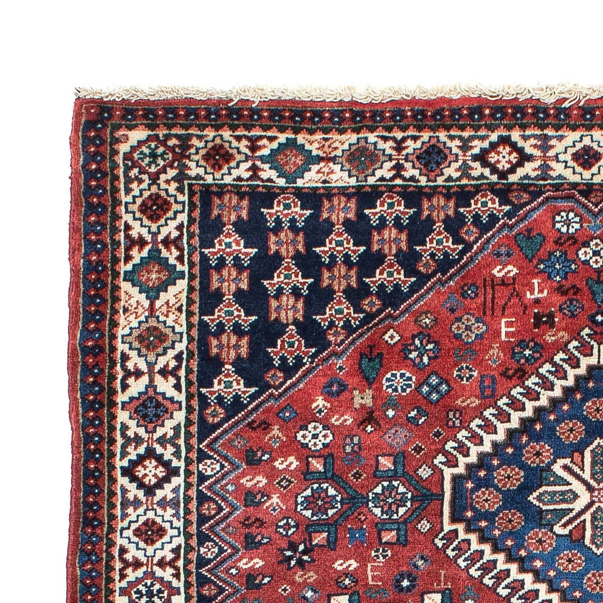 Perserteppich - Nomadic 147 x 102 cm - dunkelrot