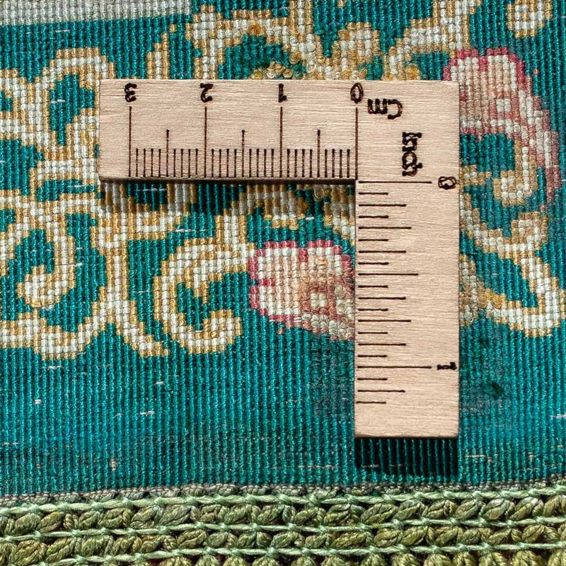 Perserteppich - Ghom 77 x 58 cm - dunkelblau