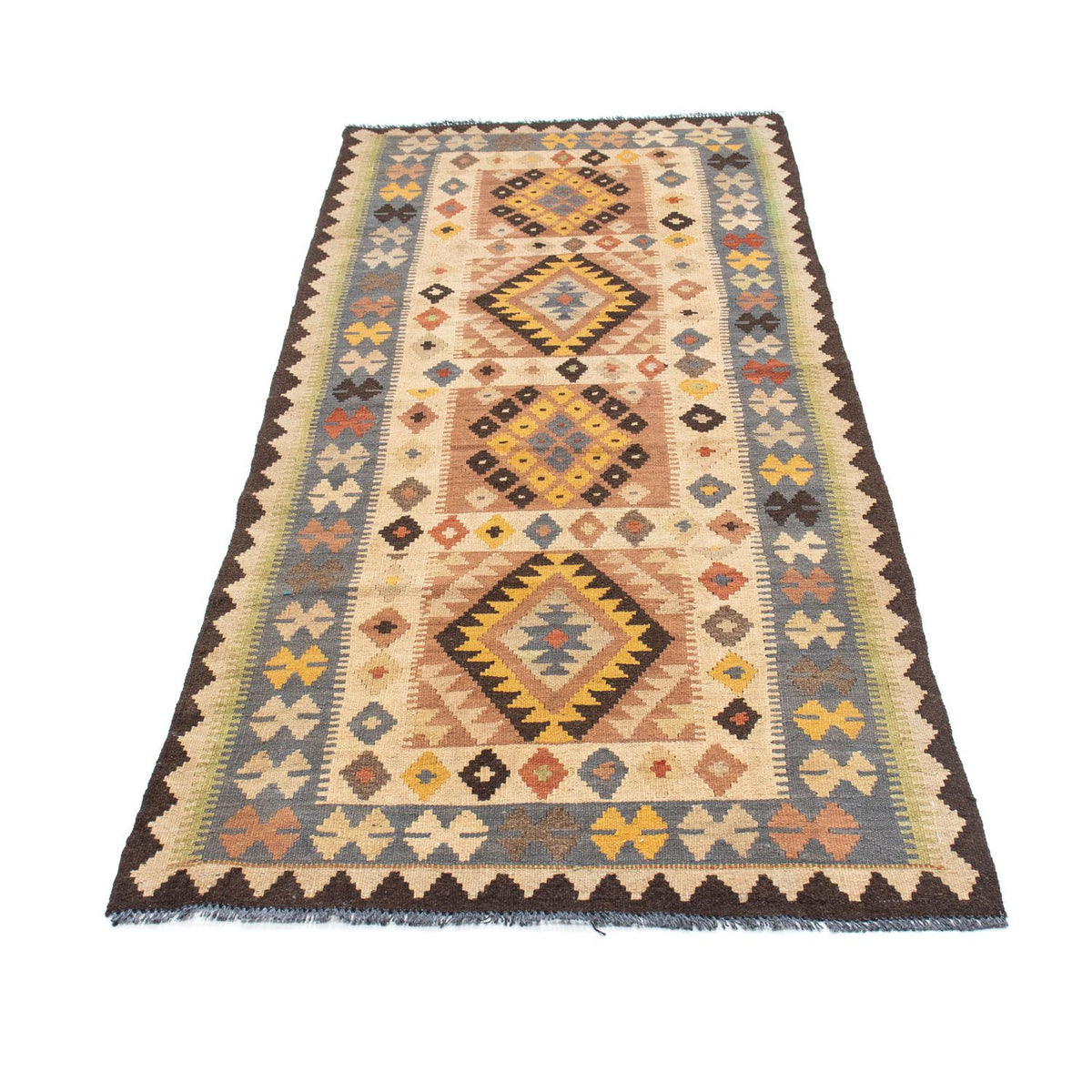 Kelim Teppich - Oriental 208 x 82 cm - beige