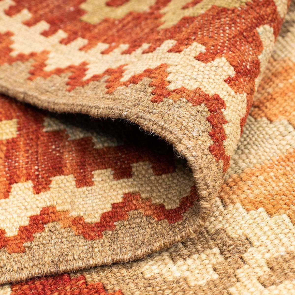 Kelim Teppich - Oriental 200 x 75 cm - beige