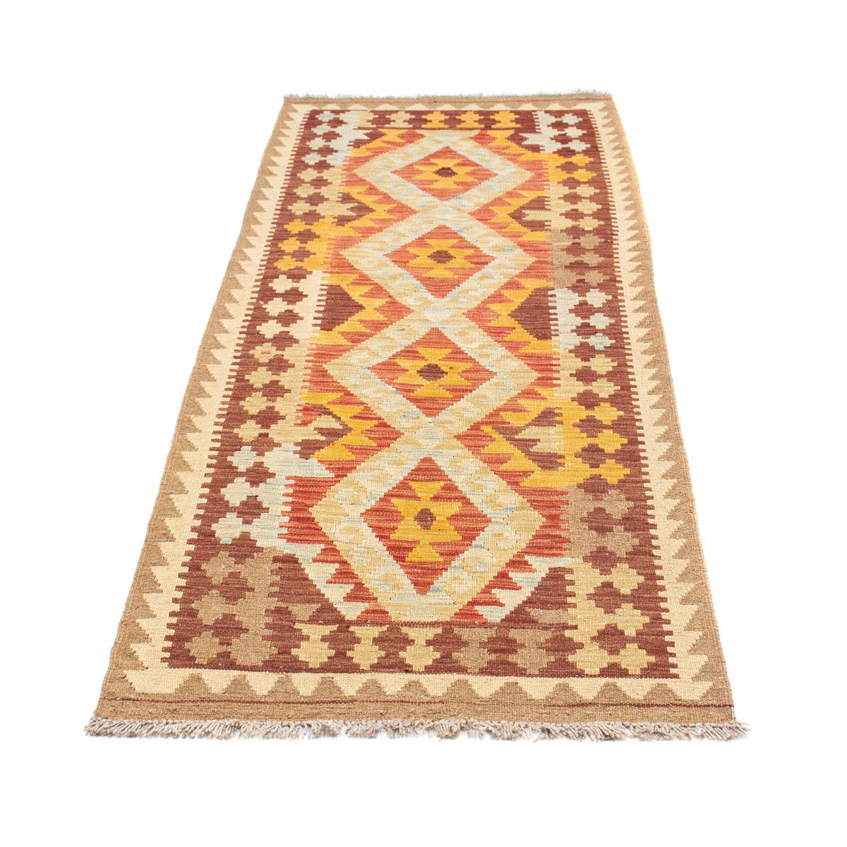 Kelim Teppich - Oriental 200 x 70 cm - beige
