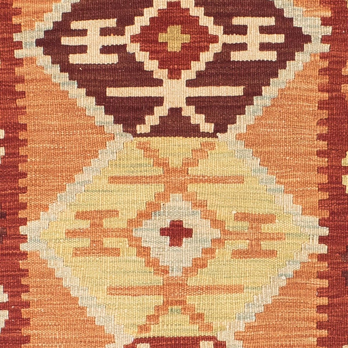 Kelim Teppich - Oriental 201 x 64 cm - hellbraun