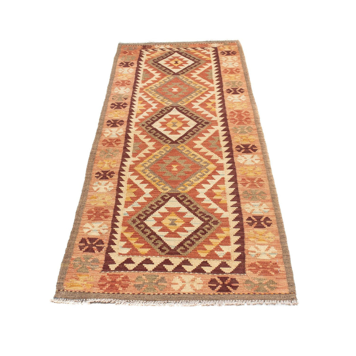Kelim Teppich - Oriental 204 x 71 cm - beige