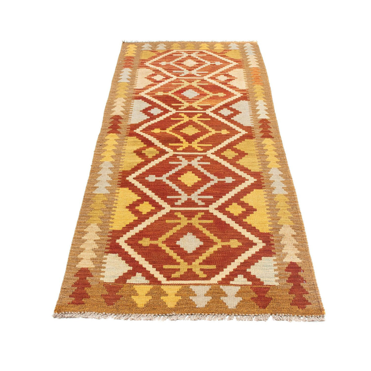 Kelim Teppich - Oriental 206 x 73 cm - rost