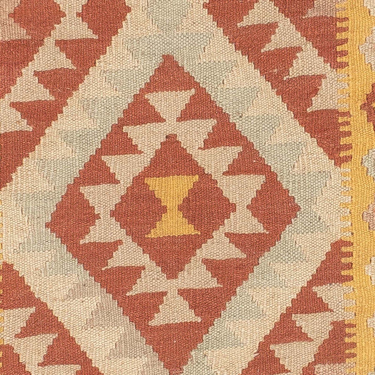 Kelim Teppich - Splash 203 x 69 cm - rost