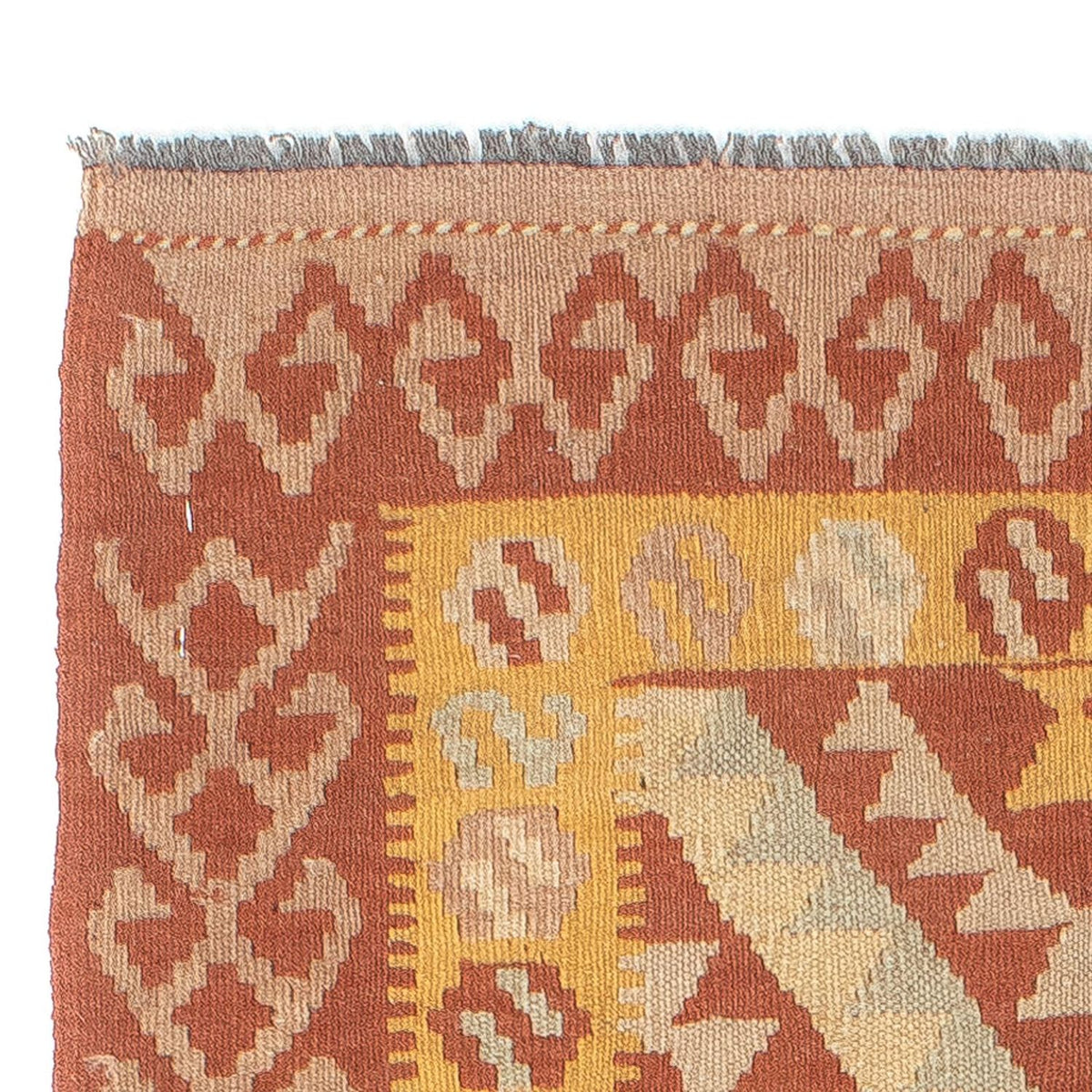 Kelim Teppich - Splash 203 x 69 cm - rost