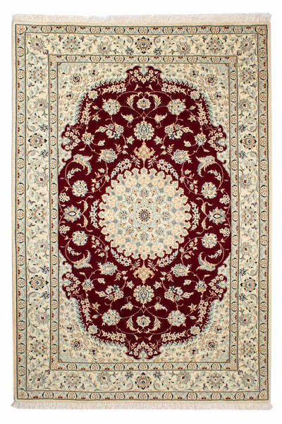 Nain - 9La Teppich 157x236cm - Perserteppich - dunkelrot