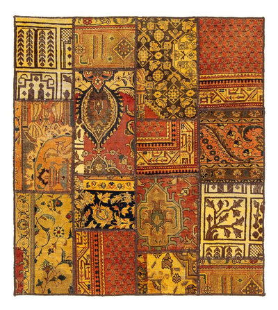 Tappeto Patchwork 142x151cm - Perserteppich Wollteppich