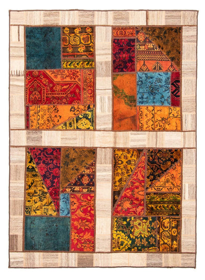 Tapis patchwork 161x221cm - Perserteppich Wollteppich