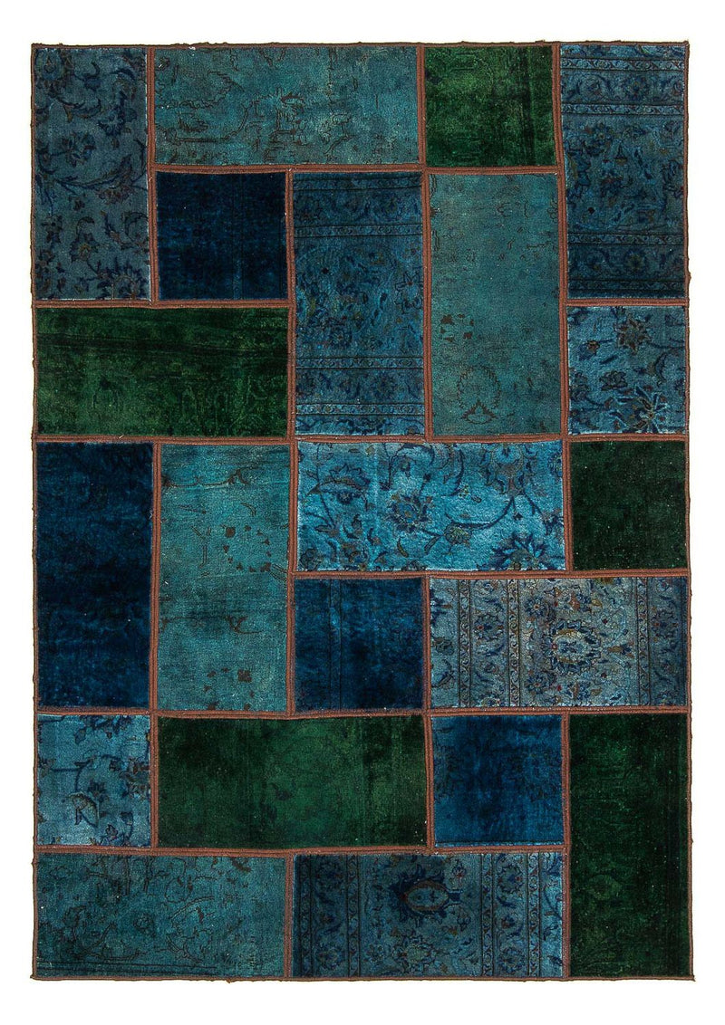 Patchwork Teppich 207 x 143 cm - mehrfarbig
