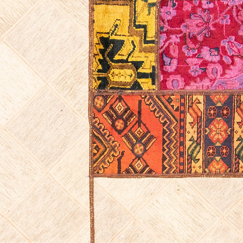 Patchwork Teppich 249 x 194 cm