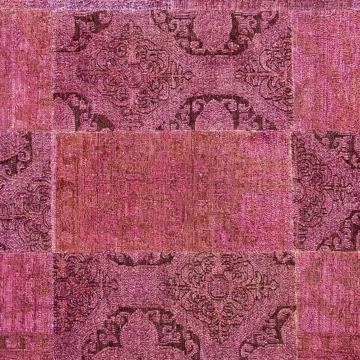 Patchwork Teppich 264 x 182 cm