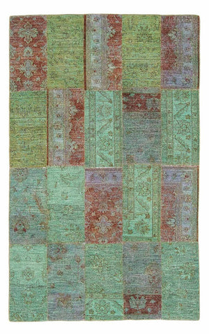 Patchwork Teppich 242 x 148 cm