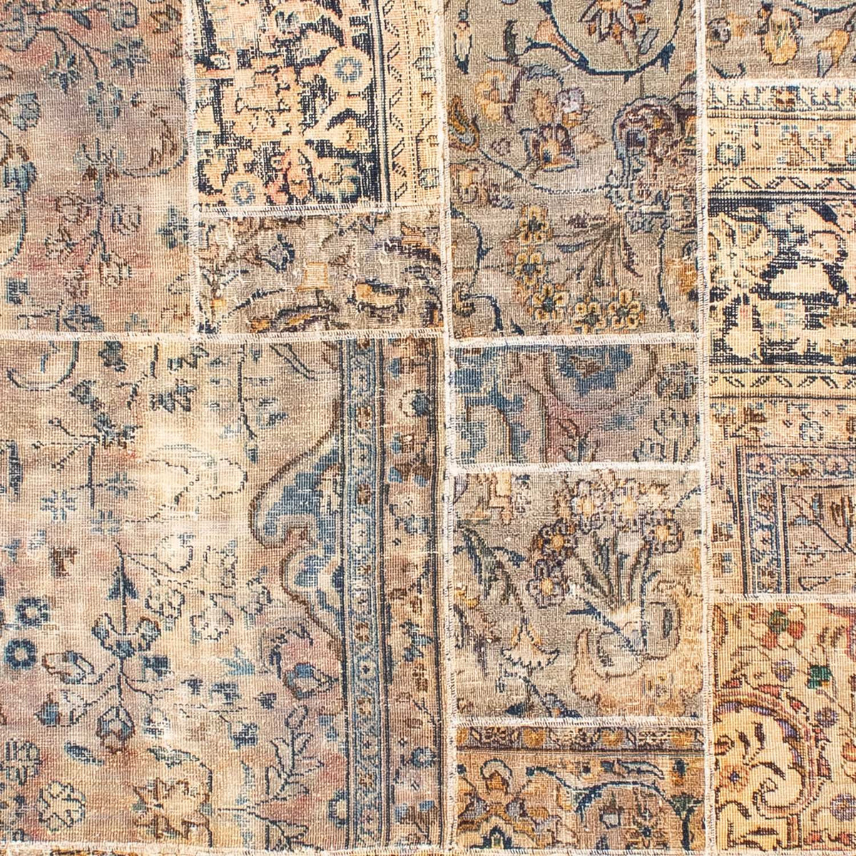 Patchwork Teppich 303 x 240 cm