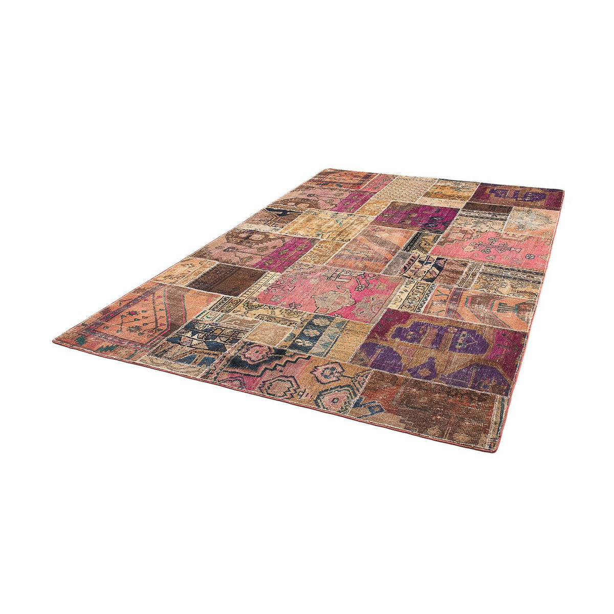 Patchwork Teppich 272 x 181 cm