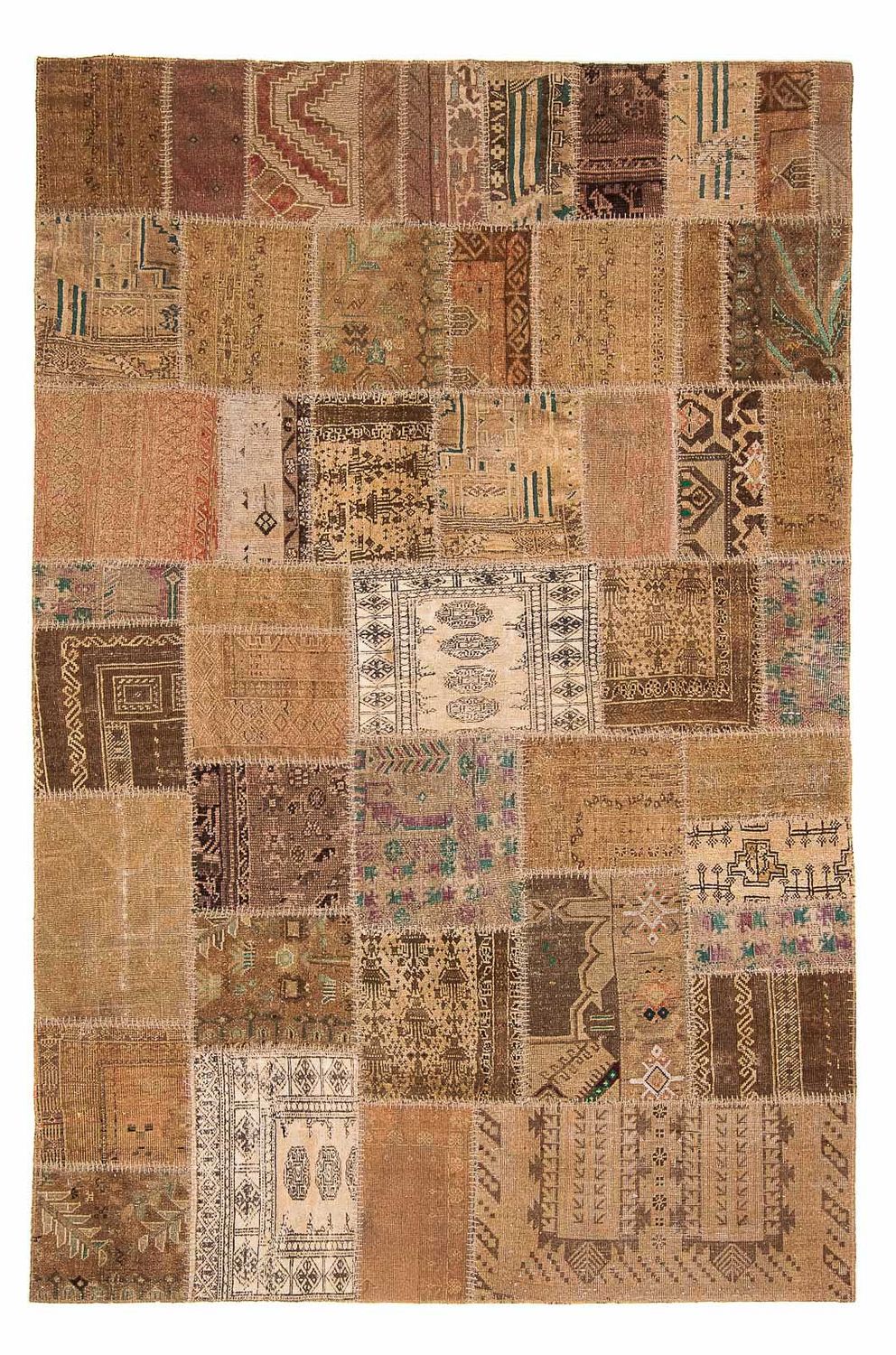 Patchwork Teppich 256 x 172 cm