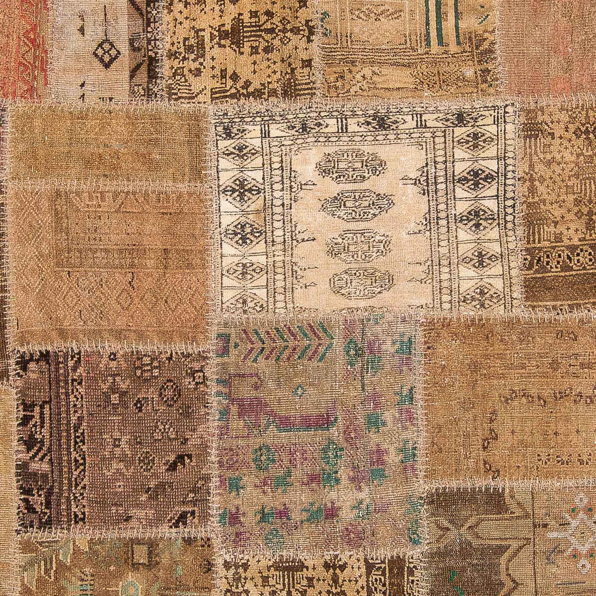 Patchwork Teppich 256 x 172 cm