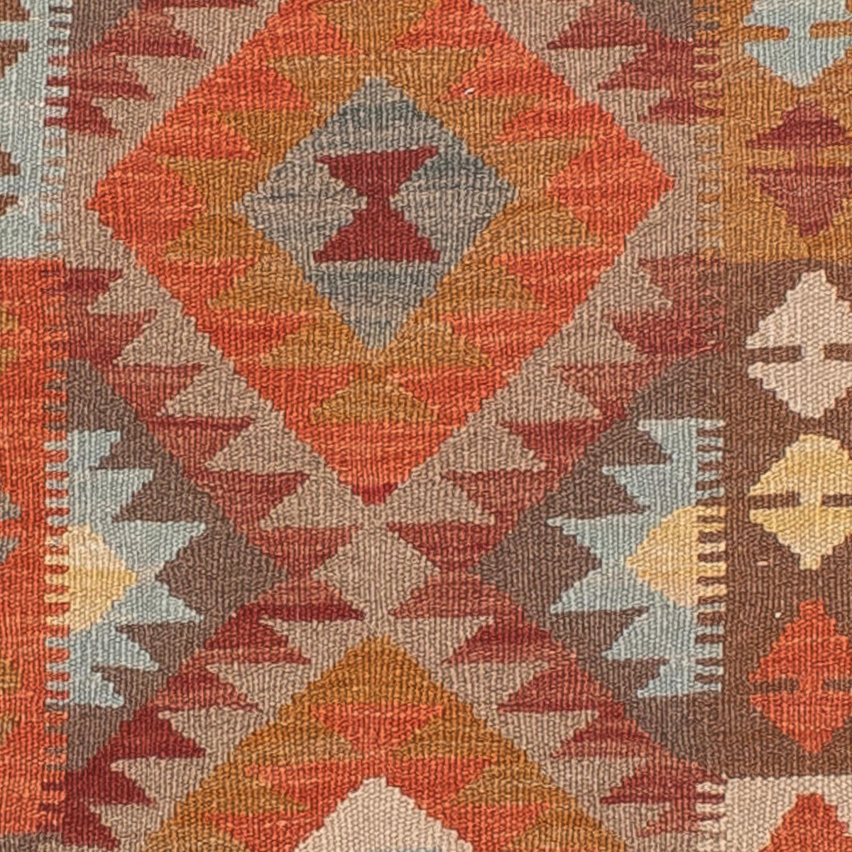 Kelim Teppich - Splash 296 x 76 cm - hellrot