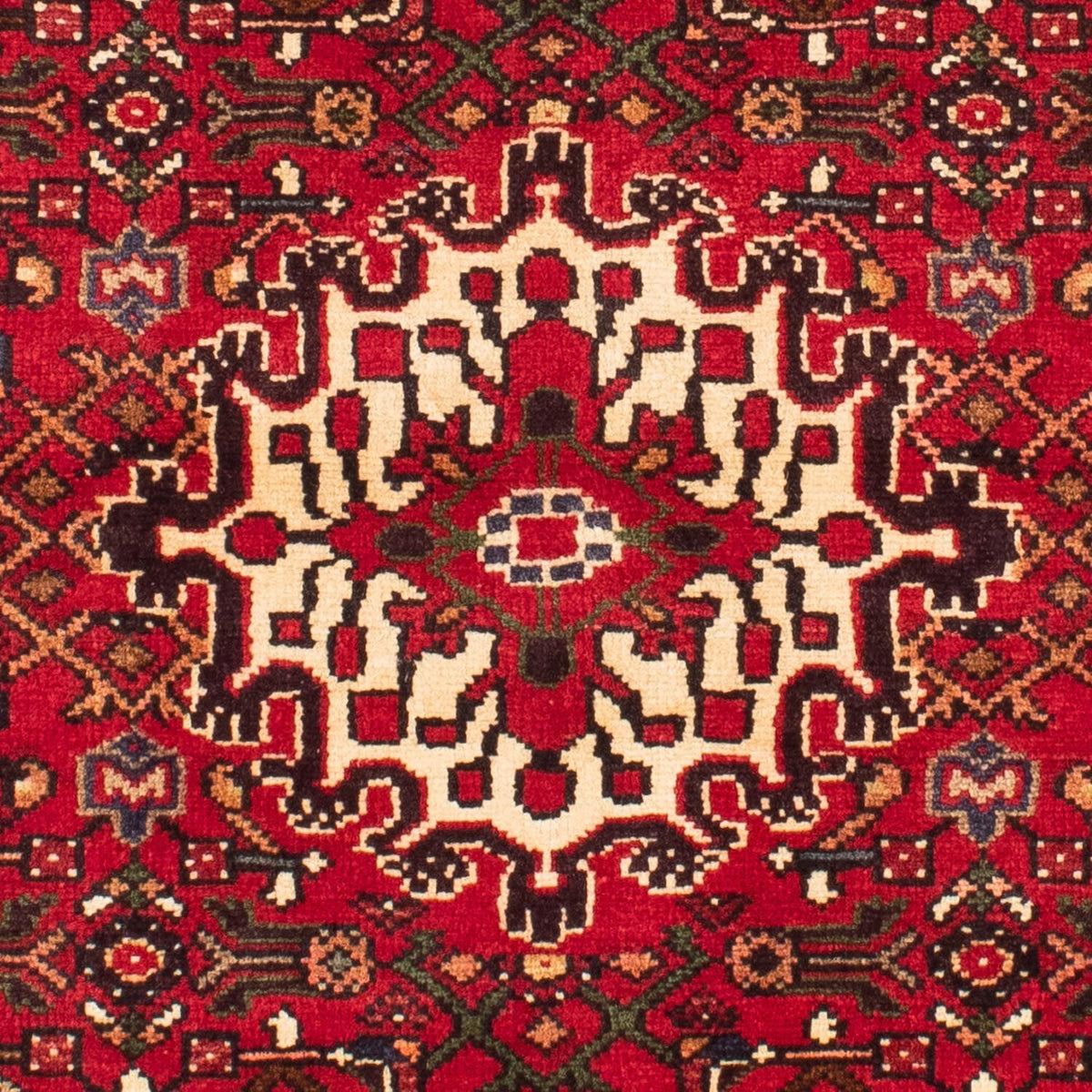 Perserteppich - Nomadic 160 x 115 cm - dunkelrot