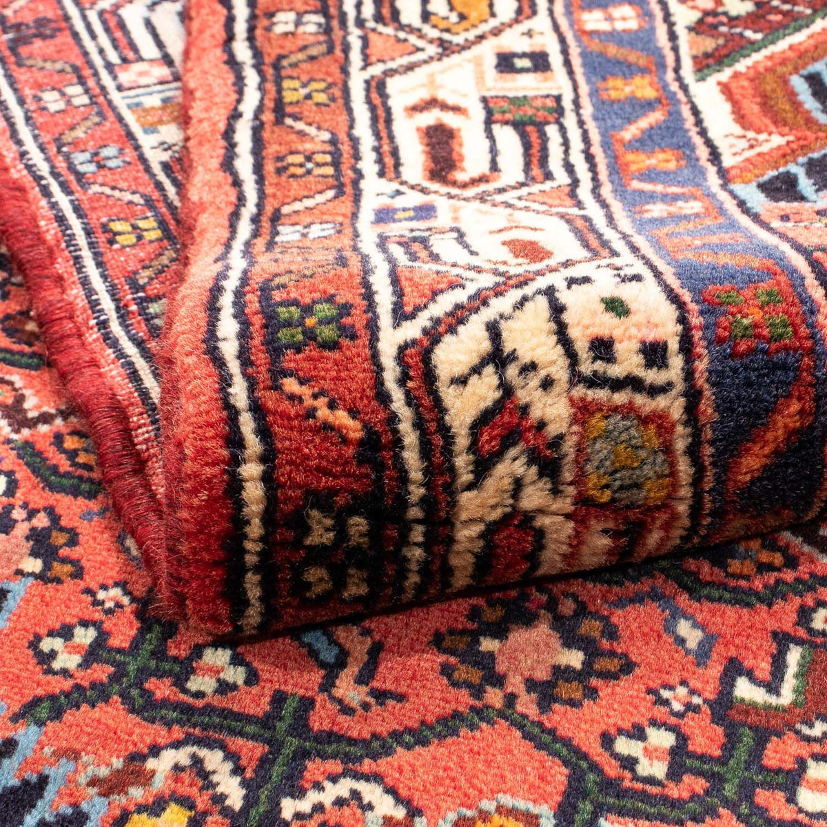 Perserteppich - Nomadic 160 x 105 cm - dunkelrot