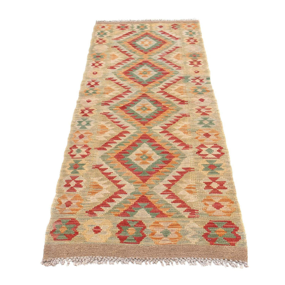 Kelim Teppich - Splash 194 x 63 cm - mehrfarbig