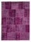 Patchwork Teppich 240 x 170 cm - lila