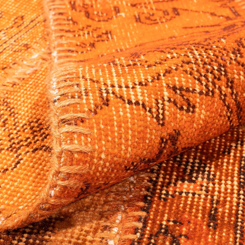 Patchwork Teppich 240 x 170 cm - braun