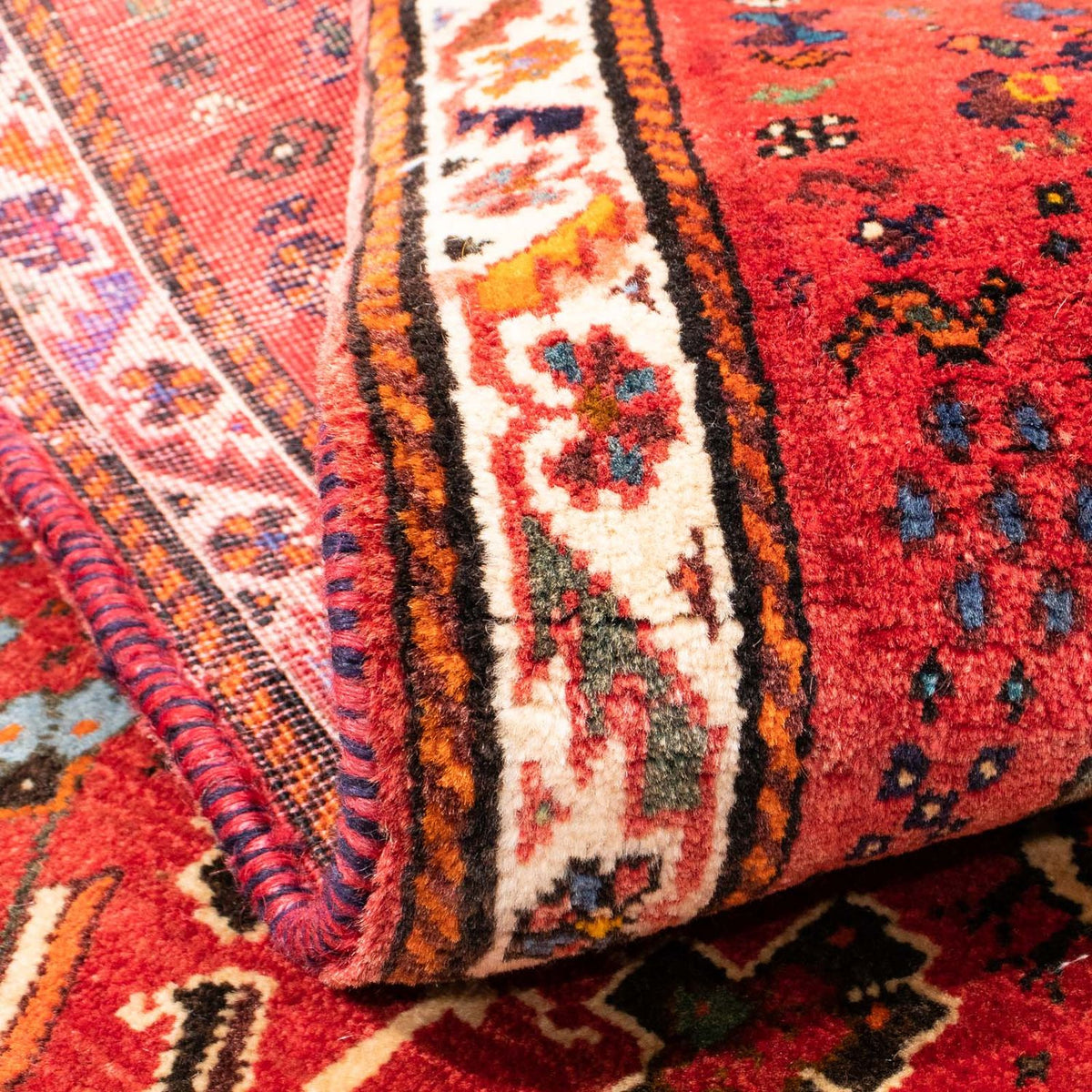 Perserteppich - Nomadic 162 x 117 cm - hellrot