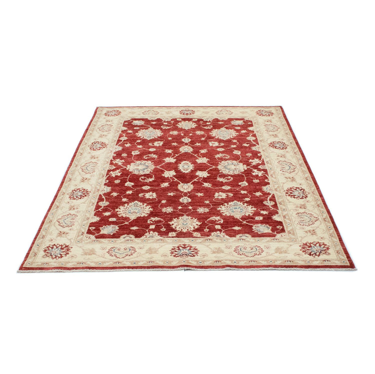 Ziegler Teppich 198 x 147 cm - dunkelrot
