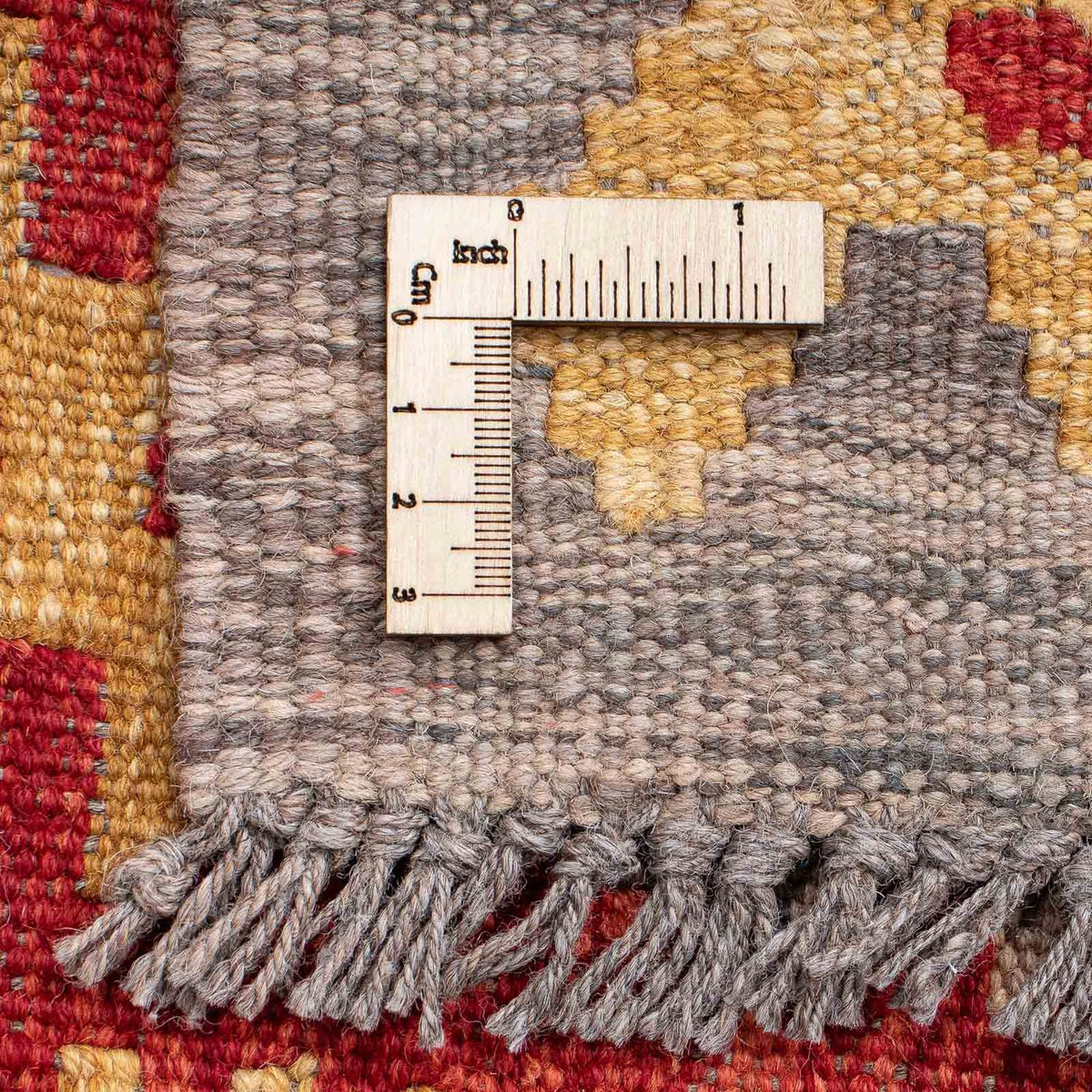 Kelim Teppich - Splash 199 x 65 cm - rot