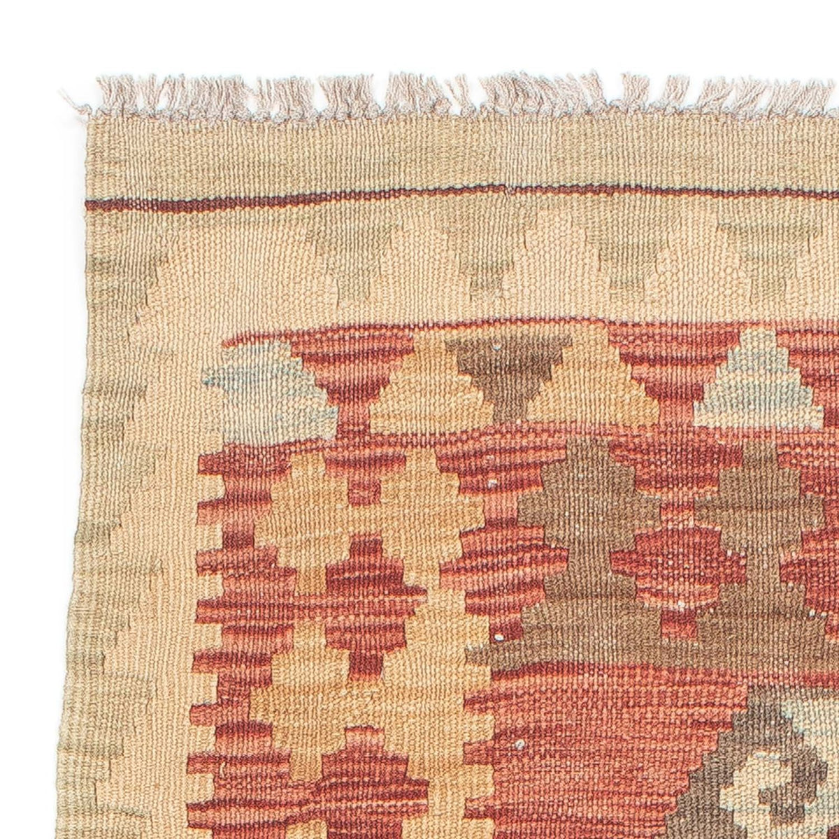 Kelim Teppich - Splash 202 x 67 cm - hellrot