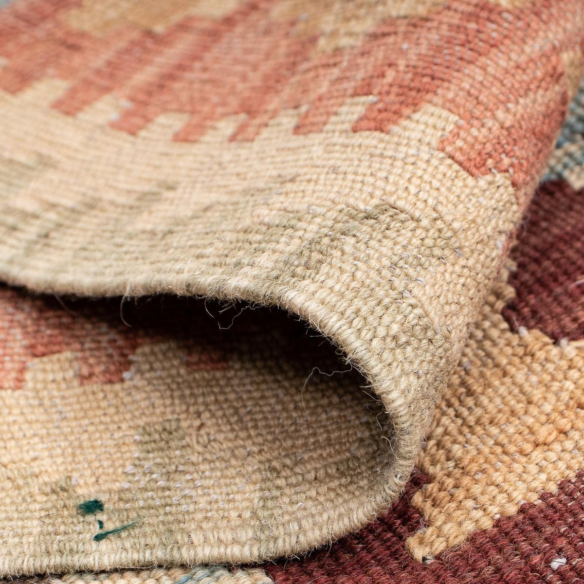 Kelim Teppich - Splash 202 x 67 cm - hellrot