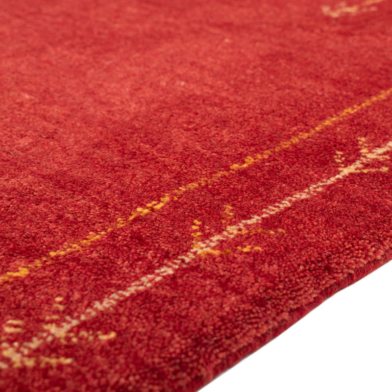Gabbeh Teppich - Loribaft Perser - 126 x 85 cm - rot