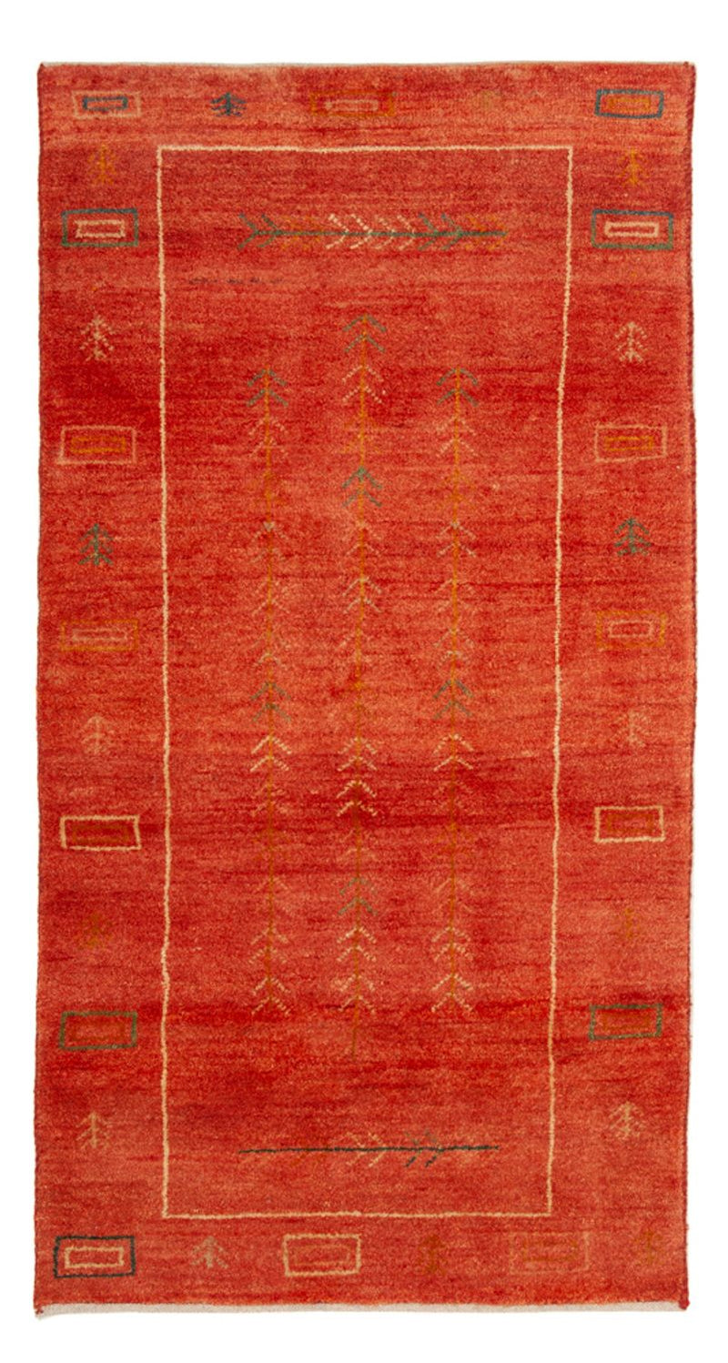 Gabbeh Teppich - Loribaft Perser - 146 x 68 cm - hellrot