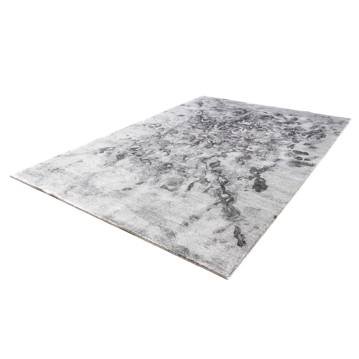 Designer Teppich 300 x 200 cm - silber
