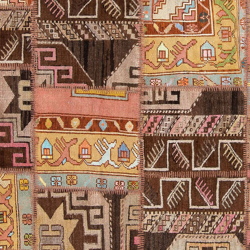 Patchwork Teppich 241 x 173 cm
