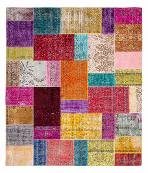Patchwork Teppich 300 x 200 cm - mehrfarbig