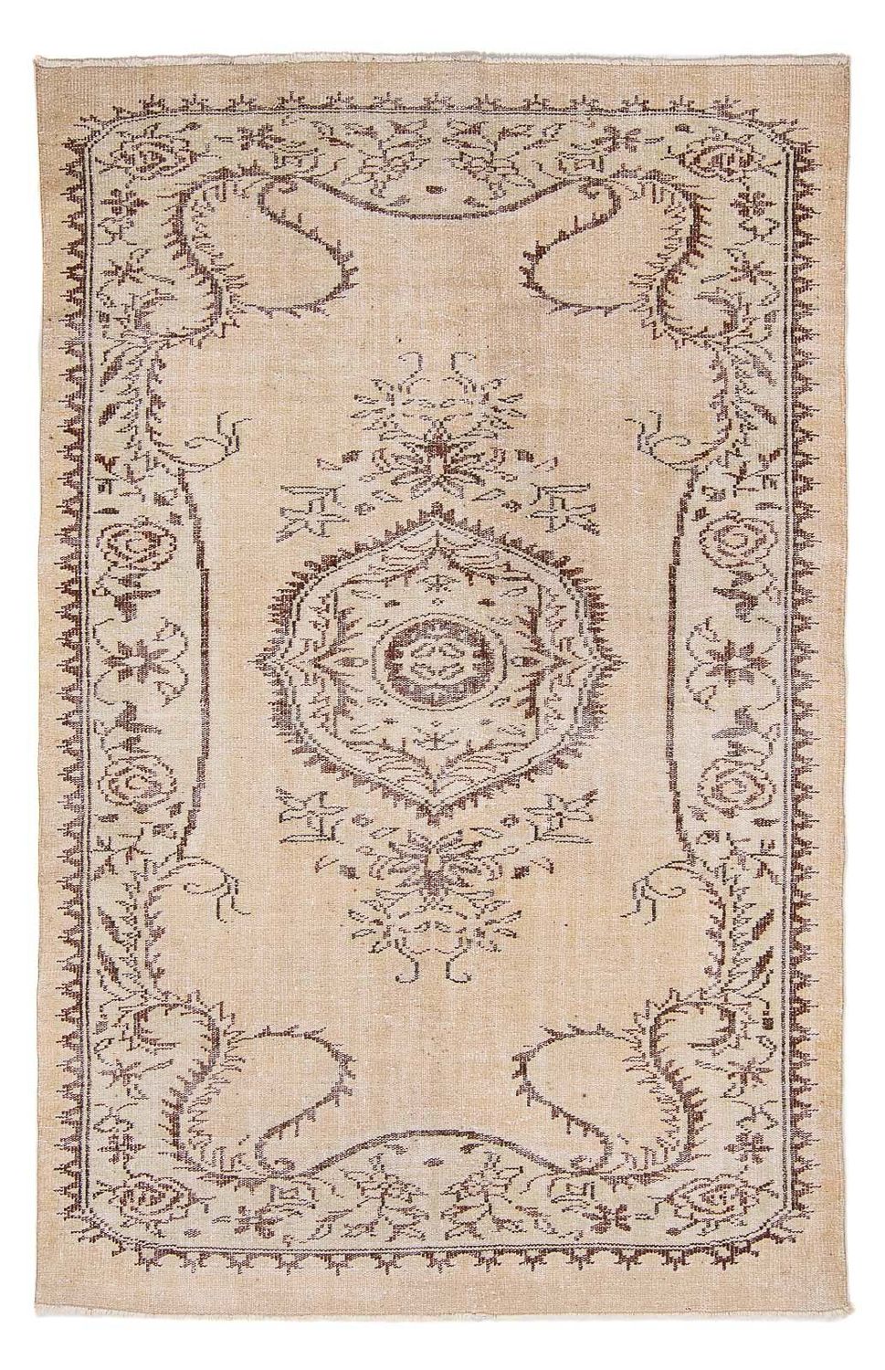 Vintage Teppich 267 x 178 cm - hellbeige