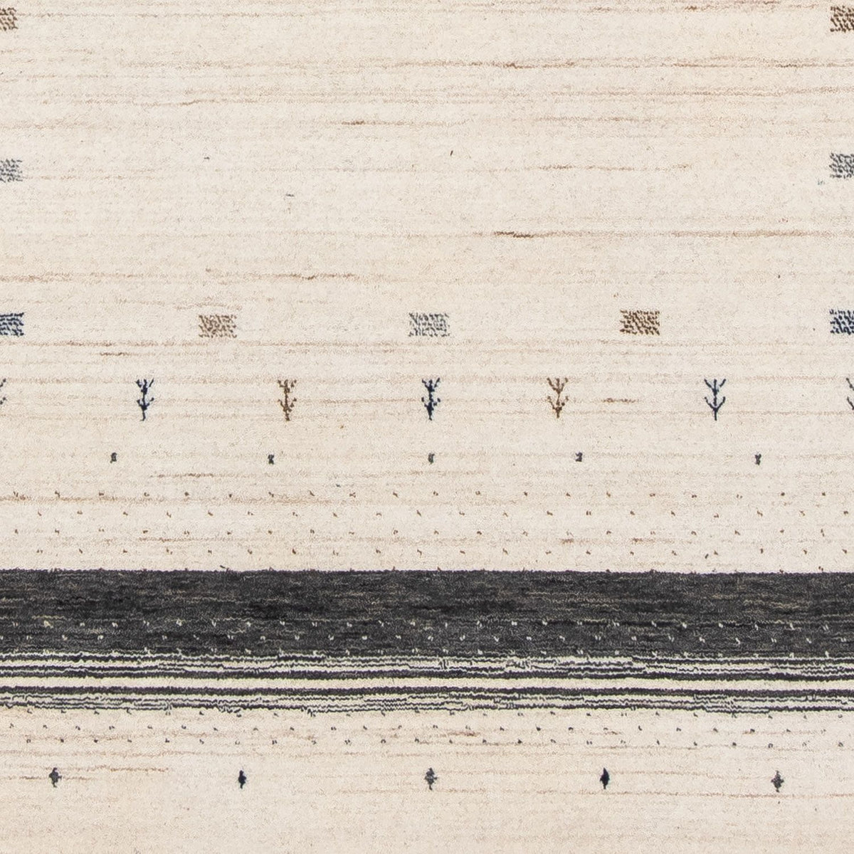 Gabbeh Teppich - Loribaft Indus 200 x 145 cm - beige